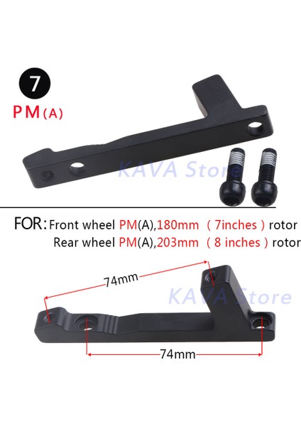 1 Adet 04 Tarzı Wuzeı Mtb 1 Adet Fren Disk Dönüştürücü Hafif Braket Is Pm A B'den Pm Fren Diski Montaj Adaptörü Için Rotor (Yurt Dışından) indirimleri