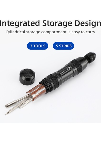 Siyah Onarım Aracı B Stili Bisiklet Tüpüsüz Lastik Tamir Kiti Lastik Matkapı Kauçuk Şeritler Lastik Delinme Tamir Sıvısı Bisiklet Tamir Araçları (Yurt Dışından)