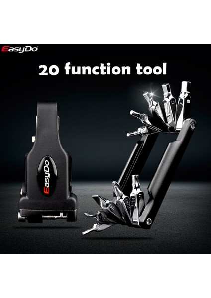 ED2902 Stili Easydo Bisiklet Tamir Aracı Kiti Multitool Hex Spoke Bisiklet Tornavidaları Araç Lastik Kaldırma Allen Anahtarı Mtb Dağ Bisikleti Aracı. (Yurt Dışından)