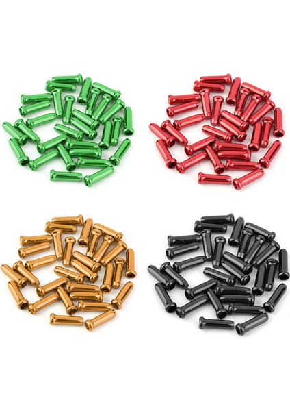 Yeşil Stil Bisiklet Fren Tel Alüminyum Alaşımlı Kuyruk Kapak 7 Renk Bisiklet Fren Kablosu Koruma Kapağı Fren Hattı Kablosu Son Kapak (Yurt Dışından) fırsatları