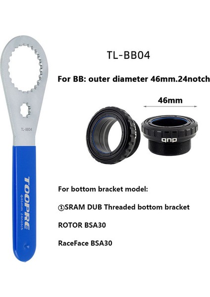 TL-BB04 Stili Bisiklet Dub Bb Alt Mankolu Sökme ve Takma Aracı BB51 BB52 Bike Aracı Anahtar Tamir Aracı (Yurt Dışından)