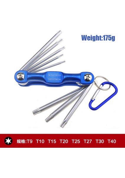 No.1 Tarzı Katlanabilir Taşınabilir Altıgen Anahtar Seti Metal Metrik Chave Torx Allen Anahtar Hex Tornavida Anahtarlar El Aleti Llave Altıgen Anahtar Ispanyası (Yurt Dışından)