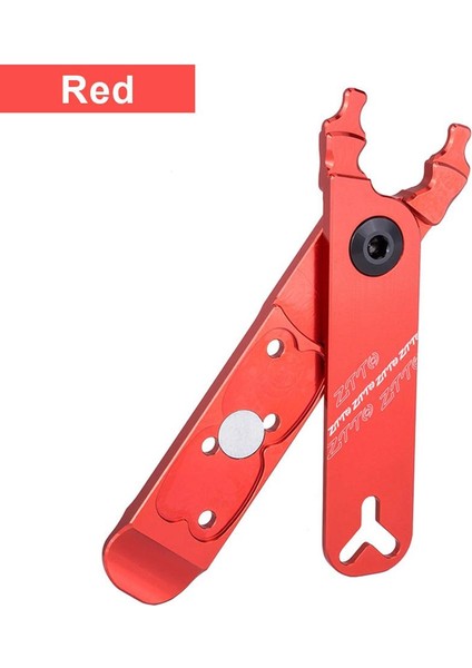 Kırmızı Stil Bisiklet Zinciri Eksik Hızlı Bağlantı Lastik Valf Kaldırma Tokası 5 In 1 Çoklu Araçlar Bisiklet Ustası Bağlantı Pense Bisiklet Onarım Araçları (Yurt Dışından)