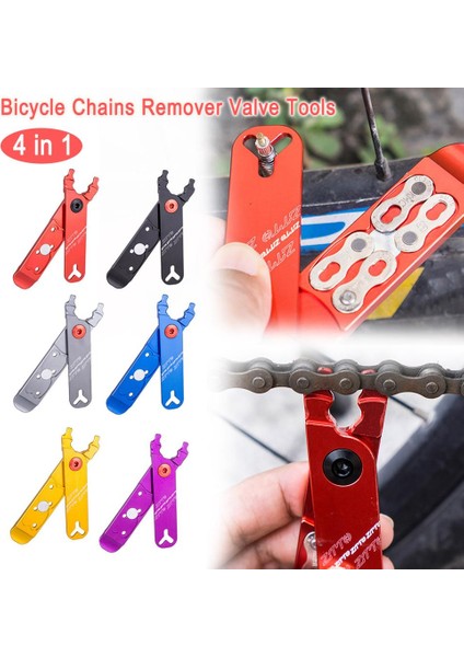 Kırmızı Stil Bisiklet Zinciri Eksik Hızlı Bağlantı Lastik Valf Kaldırma Tokası 5 In 1 Çoklu Araçlar Bisiklet Ustası Bağlantı Pense Bisiklet Onarım Araçları (Yurt Dışından) fırsatları