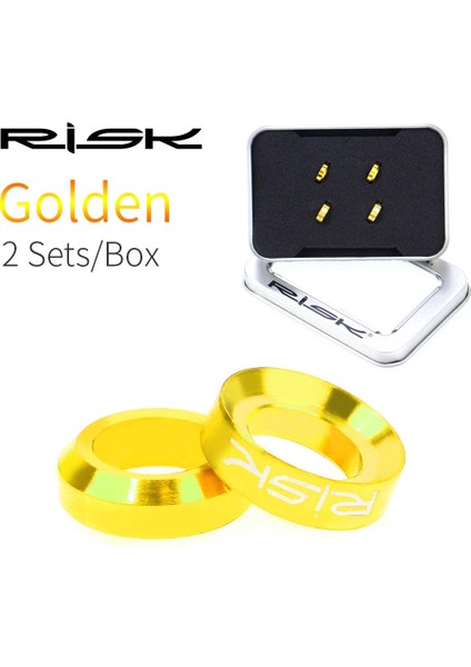 Altın Tarzı Risk Mtb Bisiklet Hidrolik Xt Disk Fren Kaliper Ayar M6 O Halka Contası Ti Cıvata Konkav ve Konveks Yıkayıcı Aralık (Yurt Dışından)