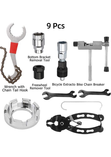 Bir Max Stili Ayarla Bisiklet Tamir Aracı Kiti Uzaklaştırma Zincir Kırıcı Çıkartıcı Kesici Kolu Sökücü Anahtar Mtb Yol Bisikleti Bakım Seti (Yurt Dışından)