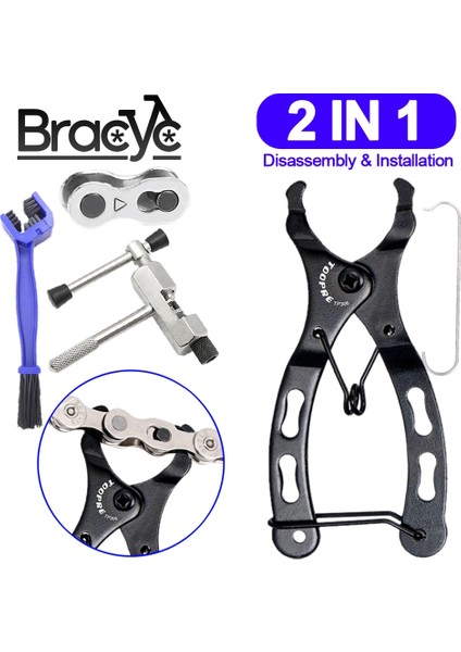 Pense A(Set 4) Stili Mini Bisiklet Zincir Hızlı Bağlantı Aracı Kanca ile Mtb Yol Bisikleti Zincir Kelepçesi Çoklu Bağlantı Pense Sihirli Toka Bisiklet Aracı Kiti (Yurt Dışından) indirimleri