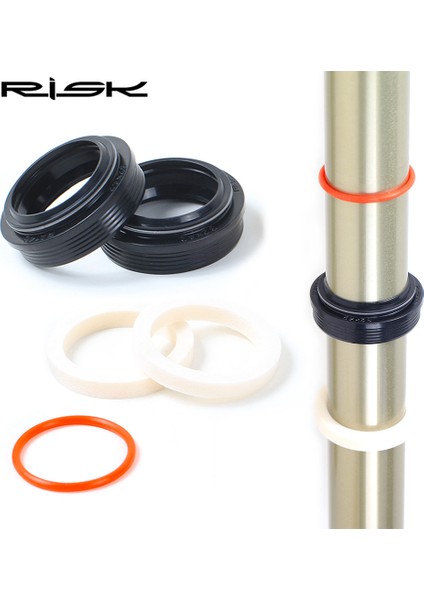 RA146-2-32MM Stili Risk Bisiklet Sünger Halka Yağ Sızdırmaz Köpük Bisiklet Ön Çatalı Için Fox Rockshox Manitou Süngerler ve Yolcuğu 0-Halka (Yurt Dışından)
