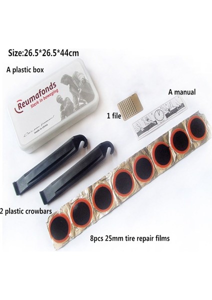 I089 Onarım Seti Stili Dıchskı Yüksek Yuvarlak Bisiklet Bisiklet Lastiği Lastik Yama Parçası Bisiklet Delinme Onarım Aracı Seti Outdoor Aksesuarları Takımı (Yurt Dışından)