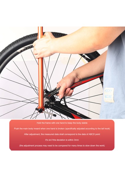 Mtb Yol Bisikleti Aktarıcı Askı Profesyonel Bisiklet Kanca Düzleştirici Hizalama Aracı Ölçüm Doğrultma Aracı - E-Ticaret Başlığı (Yurt Dışından) fırsatları