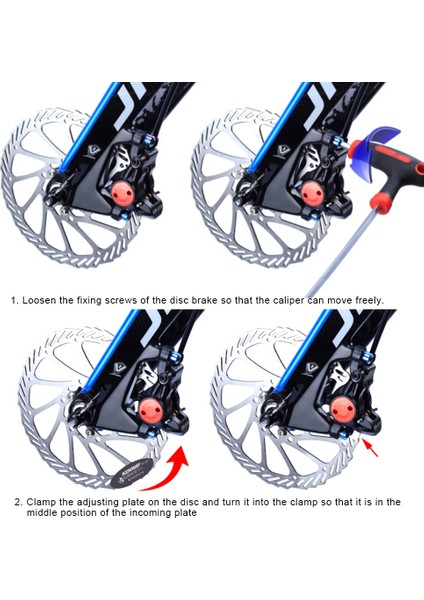 4 Adet Stil Mtb Disk Fren Balataları Ayarlama Aracı Bisiklet Balataları Montaj Asistanı Fren Balataları Rotor Hizalama Araçları Spacer Bisiklet Onarım Kiti (Yurt Dışından)