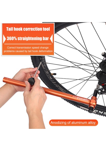 Beyaz Stil Bisiklet Vites Askısı 360 Derece Dönebilir Mtb Bisiklet Kuyruk Kanca Hizalama Aracı- Yeni (Yurt Dışından)
