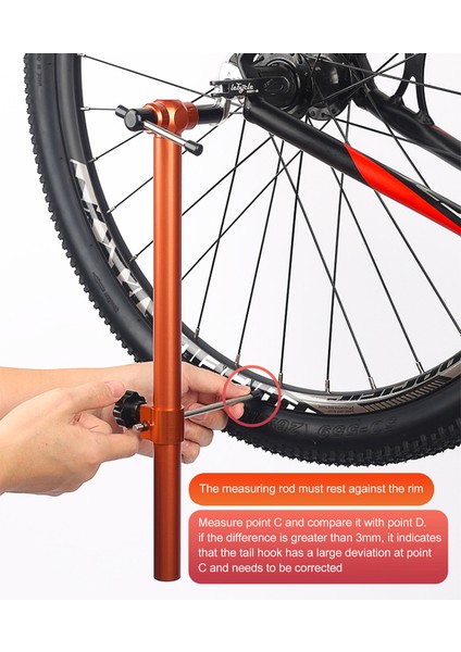 Beyaz Stil Bisiklet Vites Askısı 360 Derece Dönebilir Mtb Bisiklet Kuyruk Kanca Hizalama Aracı- Yeni (Yurt Dışından)