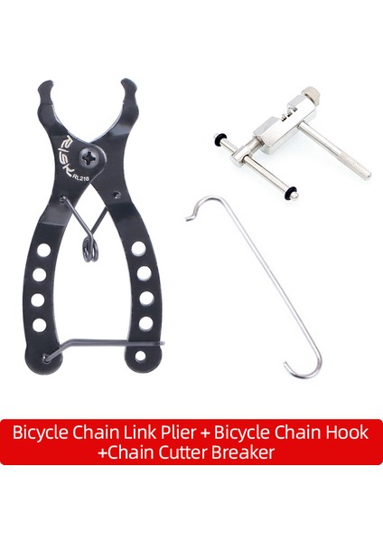 Pense Seti C Stili Mini Bisiklet Zinciri Hızlı Bağlantı Aracı ile Kanca Bisiklet Zinciri Hızlı Bağlantı Kesici Kırıcı Aşınma Göstergesi Bisiklet Aracı Kiti Aksesuarları (Yurt Dışından)