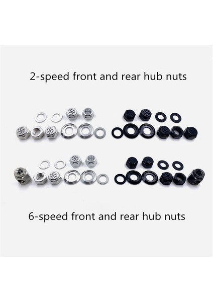 Ön Gümüş Tarzı Brompton Bisikleti Için Katlanabilir Bisiklet Göbek Somunu Ön ve Arka 2 Hızlı 6 Hızlı Somunların Ultrahafif Siyah ve Gümüş Rengi (Yurt Dışından) fiyatları