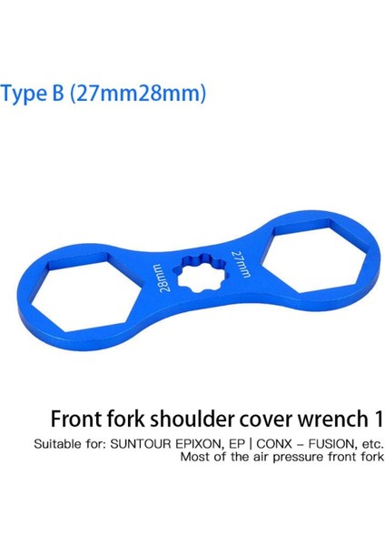 Mavi Tip B Stili 1 Adet Dağ Bisikleti Çatal Omuz Kapağı Anahtarı Bisiklet Ön Çatal Onarım Araçları Suntour Xcr Xct Xcm Rst Çatal Sökme Aracı (Yurt Dışından)