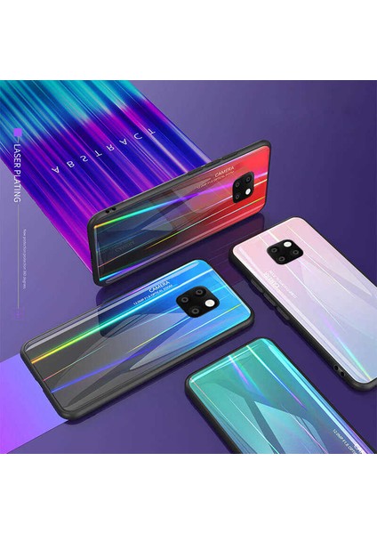 iPhone Xr Uyumlu Kılıf Arkası Renkli Cam Kenarları Silikon Ensar Friz Kapak