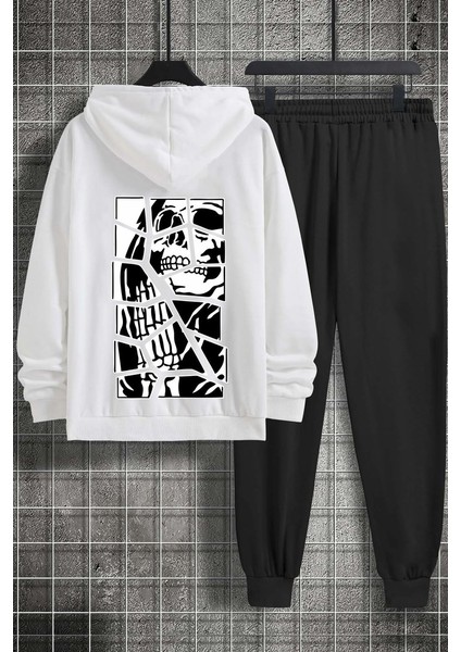 Only Trendwear Skullcracked Baskılı Eşofman Takımı