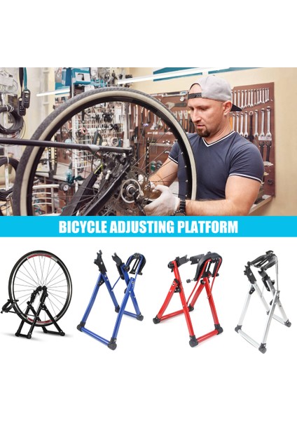 Mavi Stil Bisiklet Tekerlek Düzeltme Standı Tekerlek Bakımı Ev Düzeltme Standı Tutucu Destek Bisiklet Park Rafı Tamir Aracı Aksesuarı Sıcak (Yurt Dışından) fırsatları