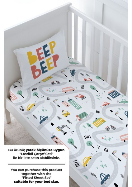 Bebek Boy Nevresim Takımı (100X150) - Iconic Serisi - Beep Beep fırsatları