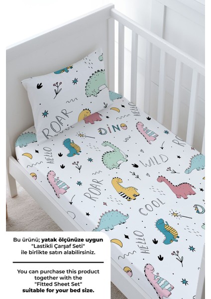 Bebek Boy Nevresim Takımı (100X150) - Iconic Serisi - Şirin Dinazorlar fırsatları