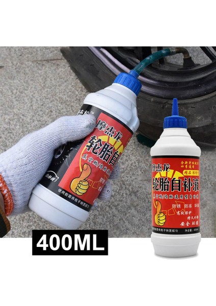 Dolum Makinesi Stili 400 ml Vakum Lastik Iç Lastik Tamir Yapıştırıcı Araba Motosiklet Bisiklet Evrensel Lastik Tamir Sıvısı Bisiklet Tamir Aracı (Yurt Dışından)