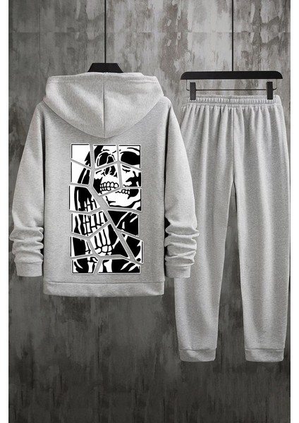 Only Trendwear Skullcracked Baskılı Eşofman Takımı