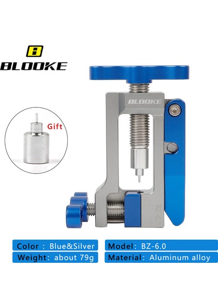 Mavi Gümüş (Alaşım) Stili Blooke Mtb Bisiklet Scooter Nutt Yağ Iğnesi Takma Kesici Hortum Boru Çok Fonksiyonlu Araç BH59 BH90 Bisiklet Hidrolik Disk Fren Için (Yurt Dışından)