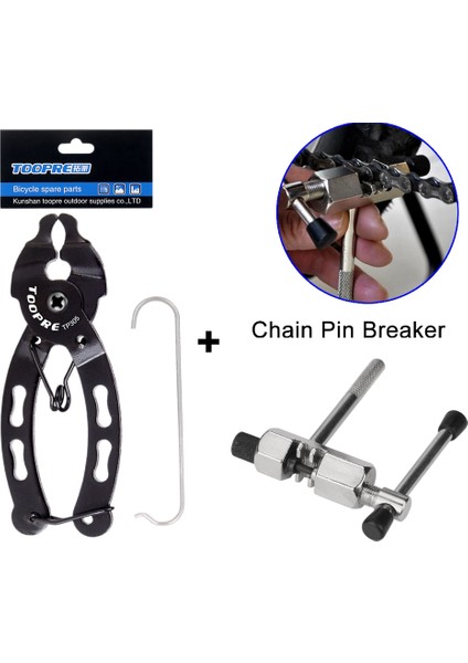 Pense B(Set 1) Stili Mini Bisiklet Zinciri Hızlı Bağlantı Aracı Kanca ile Mtb Yol Çoklu Bağlantı Pense Bisiklet Zinciri Kelepçesi Sihirli Toka Çıkarma Bisiklet Aracı Kiti (Yurt Dışından)