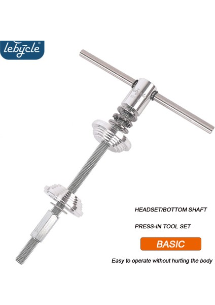 Temel Gümüş Stili Bisiklet Direksiyon Takma Çıkarma Aracı Bisiklet Alt Menteşe Kupası Pres Aracı Mtb Yol Bisikleti Bisiklet Onarım Araçları (Yurt Dışından)