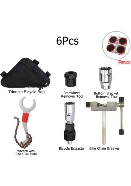 6 Çeşit Onarım Aracı Stili Bisiklet Çok (Yurt Dışından)