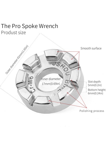 Tl Ftbs V4 Stili Jshou Bisiklet Konuşma Anahtarı Molibden Çeliği 8 Yollu Konuşma Başlığı Anahtarı Tekerlek Bisiklet Tamir Aracı Bisiklet Aksesuarları (Yurt Dışından) fırsatları