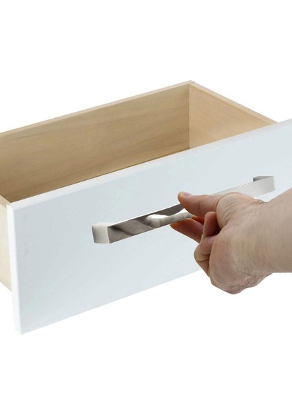 10 Adet Bihter Düz Mobilya Mutfak Dolabı Çekmece Dolap Kapak Kulpu Kulpları Kulbu Krom 224 mm Metal
