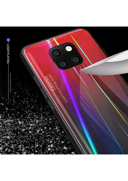 Mate 20 Lite Uyumlu Kılıf Arkası Renkli Cam Kenarları Silikon Ensar Friz Kapak indirimleri