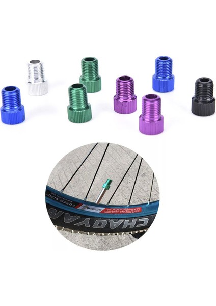 Mavi Stil Alüminyum Bisiklet Bisiklet Vana Presta'dan Schrader'e Dönüştürücü Araba Vana Adaptörü (Yurt Dışından) fırsatları