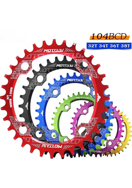 Menekşe Tarzı 36T Yuvarlak Dar Geniş Zincir Yüzüğü Mtb Dağ Bisikleti Bisiklet 104BCD Krank Takımı Dişli Plaka Parçaları Bisiklet Aksesuarları (Yurt Dışından) fiyatları