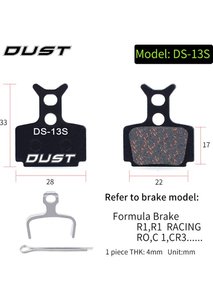 1 Çift-2 Parça Ds-13 Stili Risk Bisiklet Disk Fren Pedalı Dağ Bisikleti Hidrolik Disk Fren Pedalı Yarı Metalik Bisiklet Fren Pedalı Avid Bb5 Bb7 E1E3 Için (Yurt Dışından)