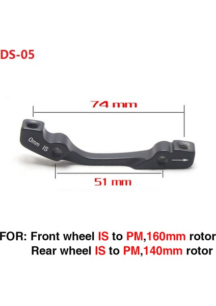 DS05 Stili Ztto Disk Fren Montaj Adaptörü Mtb Hafif Braketi Is Pm A B'den Pm A'ya Bisiklet Disk Fren Adaptörü (Yurt Dışından)