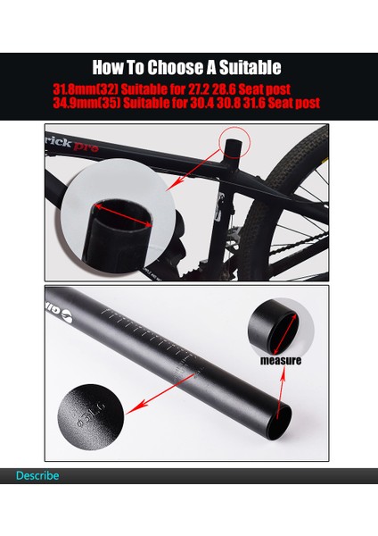 34.9mm Kırmızı Stil Mtb Yol Bisikleti Sabitleme Kelepçesi Aluminum Alaşımlı Aksesuar Parçası (Yurt Dışından) fırsatları