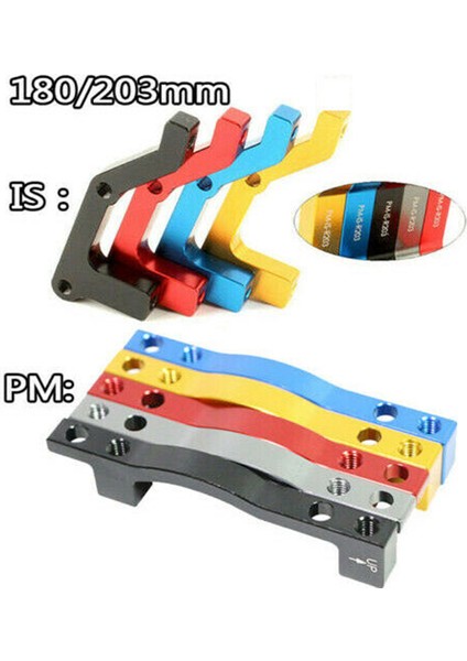 Titanyum F203-R180MM Stili Pmıs Mtb Kaliper Adaptörü Ön Arka mm Bisiklet Disk Fren Rotorları Alüminyum Alaşımlı Bisiklet Aksesuarı Adaptörü (Yurt Dışından)