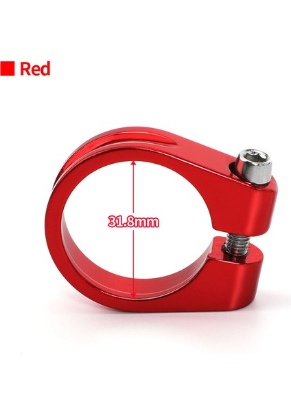 31,8 mm Kırmızı Kelepçe Stili Alüminyum Alaşım Bisiklet Koltuk Boru Kelepçesi Mtb Bisiklet Koltuk Boru Klipsi Bisiklet Parçaları Bisiklet Sele Koltuk Kelepçesi (Yurt Dışından)