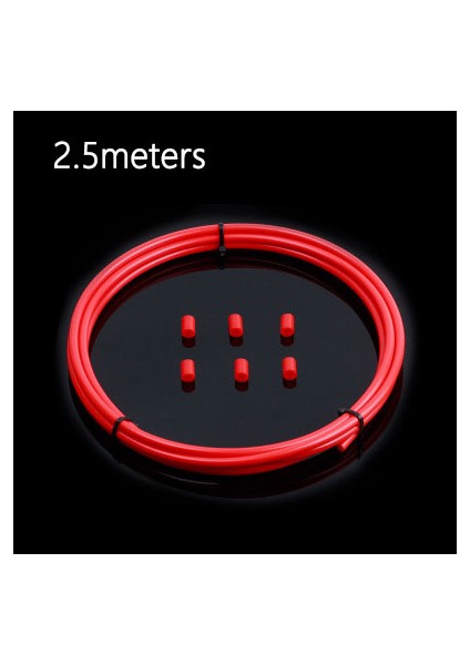 2.5 Metre Kırmızı Stil 3 Metre Dağ Bisikleti Hidrolik Disk Fren Yağı Borusu Bisiklet Fren Hortumu 2.0x5.0mm (Yurt Dışından)