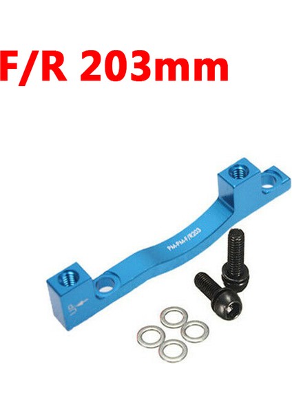 Mavi F-R203MM Stili Pmıs Mtb Kaliper Adaptörü Ön Arka mm Bisiklet Disk Fren Rotorları Alüminyum Alaşımlı Bisiklet Aksesuarı Adaptörü (Yurt Dışından)