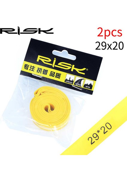 29 Inç-20 mm Stili Risk 1 Çift Bisiklet Iç Lastik Premium Pvc Jant Bantları Şeritleri Mtb Dağ Bisikleti Yol Katlanır Lastik Koruyucu Kılıf (Yurt Dışından)