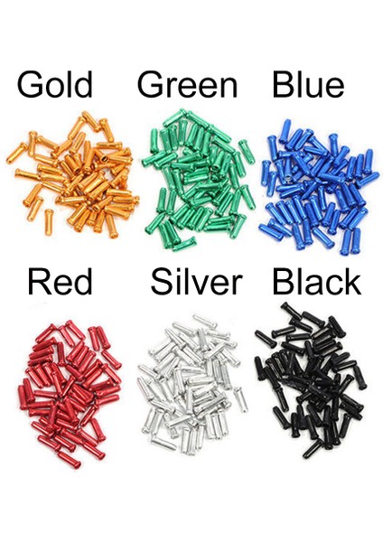 Kırmızı-20 Adet Tarzı Renkli Alüminyum Alaşım Bisiklet Fren Vites Iç Kablo Ucu Uç Kapakları - (Yurt Dışından) modelleri