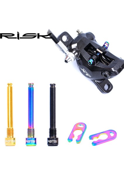 Gökkuşağı Tarzı Risk Bisiklet Hidrolik Disk Fren Balatası Civata Mtb Bisiklet Titanyum Alaşımlı Tap (Yurt Dışından)