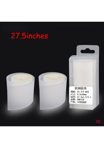 27.5 Inç Tarzı 2 Adet Bisiklet Lastiği Koruyucu Ped Mtb Yol Bisikleti Aksesuarları Için Delinmez Kılıf (Yurt Dışından)