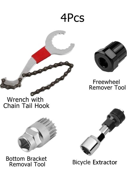 C1 (4 Çeşit Araç) Stilini Ayarla Bisiklet Tamir Aracı Kiti Uzaklaştırma Zincir Kırıcı Çıkartıcı Kesici Kolu Sökücü Anahtar Mtb Yol Bisikleti Bakım Seti (Yurt Dışından)