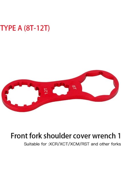 Kırmızı Tip A Stili 1 Adet Dağ Bisikleti Çatal Omuz Kapağı Anahtarı Bisiklet Ön Çatal Onarım Araçları Suntour Xcr Xct Xcm Rst Çatal Sökme Aracı (Yurt Dışından)