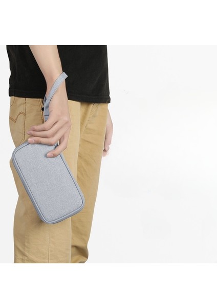 Dijital Aksesuarlar Saklama Çantası - Taşınabilir Çift Katmanlı Basit Kulaklık Veri Kablosu Saklama Çantası (Yurt Dışından) fiyatları